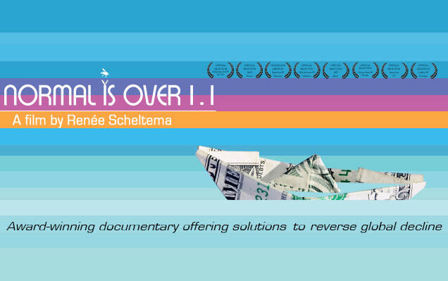 Tekst: Normal is Ove 1.1. A film by Renée Scheltema. Award-winning documentary offering solutions to reverse global decline.