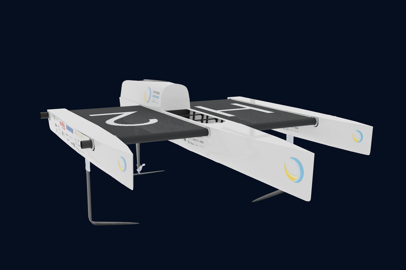 Animatie van de solar boat
